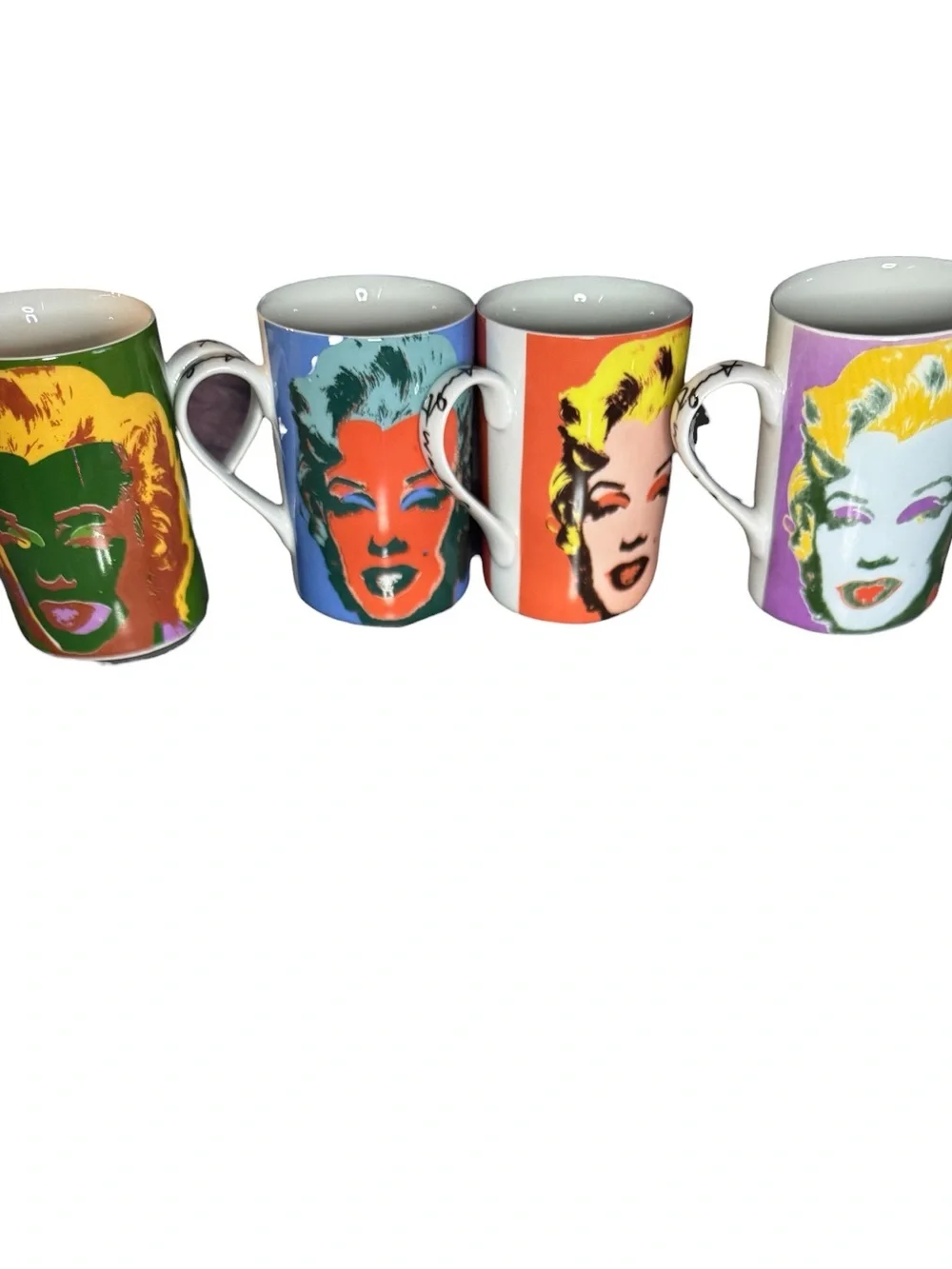 Andy Warhol Marilyn Monroe Pop Art Mug Set, originally released 1997 Block China